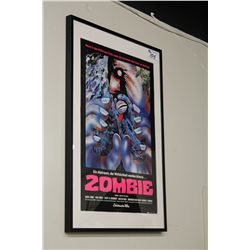 DAWN OF THE DEAD (AKA 'ZOMBIE'), UNIQUE ART ON THIS RARE STYLE GERMAN ONE SHEET, LINEN-BACKED &