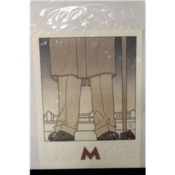 LOT OF 2 LTD. ED. DAVID LANCE GOINES SPECIAL MOVIE ART PRINTS FROM U.C.BERKELEY INCL. METROPOLIS (R