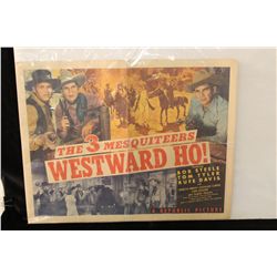LOT OF 4 THREE MESQUITEERS HALF SHEETS