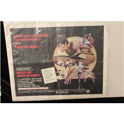 LOT OF 2 HALF SHEETS INCL. GAME OF DEATH (BRUCE LEE) & ORDINARY PEOPLE (BEST PICTURE)