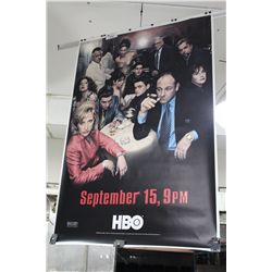 THE SOPRANOS (ORIGINAL BUS STOP BANNER FOR THE TV SHOW), EXTREMELY HARD TO FIND