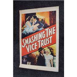 SMASHING THE VICE TRUST, LINEN-BACKED ONE SHEET