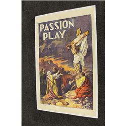 THE PASSION PLAY, LINEN-BACKED ONE SHEET, CA. 1910'S, RECENT AUCTION RESULT:  $466 (APR. 2014)