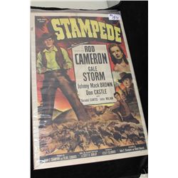 LOT OF 2 ONE SHEETS INCL. STAMPEDE & MOTOR PATROL