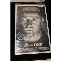LOT OF 3 ONE SHEETS INCL. HIGHLANDER, GLADIATOR & THE EXORCIST.
