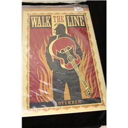 LOT OF 2 ONE SHEETS INCL. WALK THE LINE ADVANCE, QUICK AND THE DEAD & METALLICA: SOME KIND OF