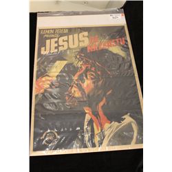 LOT OF 2 ONE SHEETS INCL. JESUS OF NAZARETH (1942 MEXICAN) & CLAN OF THE CAVE BEAR