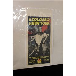 COLOSSUS OF NEW YORK, ITALIAN LOCANDINA, LINEN-BACKED