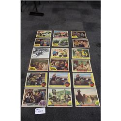 LOT OF 19 THREE MESQUITEERS LOBBY CARDS, VARIOUS TITLES
