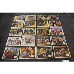 LOT OF 20 ROY ROGERS LOBBY CARDS, VARIOUS TITLES INCL. HANDS ACROSS THE BORDER, ARIZONA KID, SAN