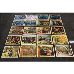 LOT OF 20 ROY ROGERS LOBBY CARDS, VARIOUS TITLES INCL. BILLY THE KID RETURNS, MY PAL TRIGGER