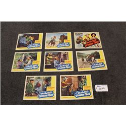 ON THE OLD SPANISH TRAIL, ROY ROGERS, LOBBY CARD SET