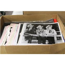 BOX OF STILLS AND MAGAZINES