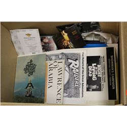 BOX OF MOVIE PROGRAMS AND OTHER EPHEMERA INCL. NIGHT OF THE LIVING DEAD, SHAFT, SOUND OF MUSIC