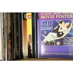 BOX OF MOVIE POSTER COFFEE TABLE STYLE BOOKS, VARIOUS TITLES, MOST NEW OR LIKE-NEW