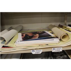 SHELF LOT OF REPRODUCTION POSTERS ***THIS LOT IS NOT VINTAGE***