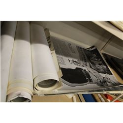 SHELF LOT OF GIANT PHOTOGRAPHIC POSTER PRINTS