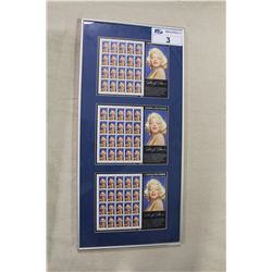 LEGENDS OF HOLLYWOOD "MARILYN" 3 FRAMED STAMP SETS
