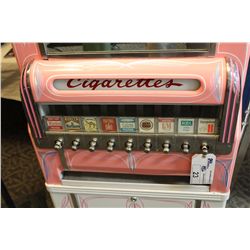 VINTAGE 1940'S FULLY RESTORED CIGARETTE MACHINE WITH BEAUTIFUL PIN STRIPPING