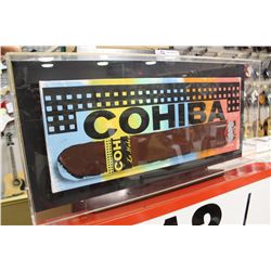 STEVE KAUFMAN LIMITED EDITION EMBELLISHED SCREENPRINT 'COHIBA STATE II'  SIGNED AND NUMBERED 73/250