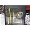 Image 1 : DJ FONTANA USED AND SIGNED DRUMSTICKS, CUSTOM FRAMED WITH BLACK AND WHITE PHOTO ALSO SIGNED "TO