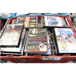 BOX LOT OF ASSORTED NEW DVDS