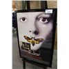 Image 1 : SILENCE OF THE LAMBS, CUSTOM FRAMED 1 SHEET AND COLOUR PHOTO, SIGNED BY ANTHONY HOPKINS AND  JODIE