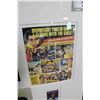 Image 2 : CUSTOM FRAMED PAUL ANKA SIGNED TOUR PASS AND ORIGINAL COMIC SHEET