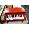 Image 1 : DIANA KRALL SIGNED RED MINI PIANO FROM A CHARITY GALA AT THE HOTEL VANCOUVER BENEFITTING CANCER