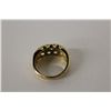 Image 2 : ONE 14KT YELLOW GOLD AND WHITE GOLD DIAMOND SET GENTS DRESS RING. BEAD SET WITH 1 ROUND BRILLIANT