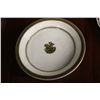 Image 1 : UNMARKED BOWL ON STAND,  C. 1850, BEARING A GUILDED ST. GEORGE SLAYING THE DRAGON, PATRON SAINT FO