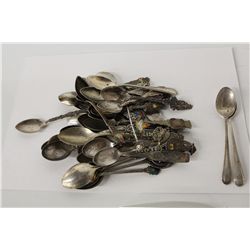 LARGE COLLECTION OF STERLING SILVER SPOONS WEIGHS 325 GRAMS+