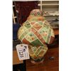 Image 1 : AFRICAN CAMEL SKIN LAMP, HAND  PAINTED 17" HIGH