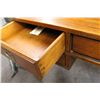 Image 2 : ANTIQUE OAK PARTNERS DESK 53" WIDE 30" HIGH 27" DEEP