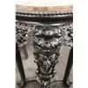 Image 2 : ANTIQUE MAHOGANY AND MARBLE TOP PLANT STAND 32" HIGH 18" WIDE
