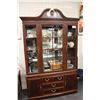 Image 1 : DREXEL MAHOGANY CHINA CABINET 80" HIGH 51" WIDE 15" DEEP