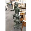 Image 1 : LARGE BRONZE, 3 CHILDREN FOUNTAIN 54" TALL