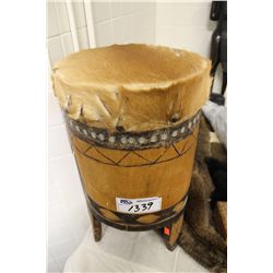 AFRICAN ANIMAL SKIN DRUM