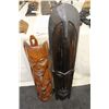 Image 1 : 2 LARGE AFRICAN MASK WALL HANGINGS