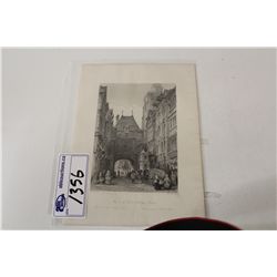 ORIGINAL 1844 THOMAS ALLOM STEEL ENGRAVING