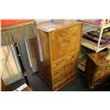 Image 1 : 19TH CENTURY 3 DRAWER AND LOCKING DOOR DRESER 48" X 27"