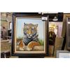 Image 1 : ORIGINAL "TIGER" OIL ON CANVAS, SIGNED LOWER RIGHT, MCDONALD