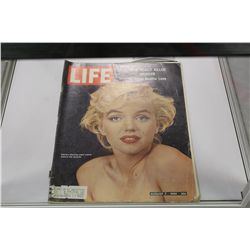 LIFE MAGAZINE MARILYN COVER