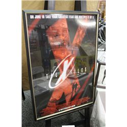 X-FILES FEATURE ONE SHEET, FRAMED