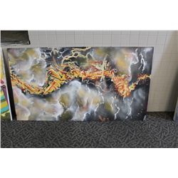 JACKSON BUTCHART, LARGE ORIGINAL ACRYLIC ON CANVAS