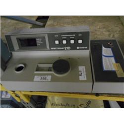 MILTON ROY SPECTRONIC 21D CONCENTRATION / FACTOR (print sequence:) D-078