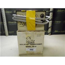 BK PRECISION TR110 ISOLATION TRANSFORMER (print sequence:) 56150
