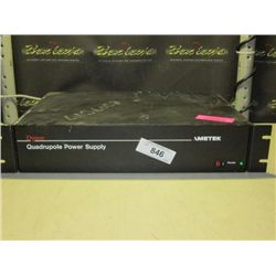 AMETEK QUADRUPOLE POWER SUPPLY (print sequence:) 56052
