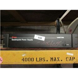 AMETEK QUADRUPOLE POWER SUPPLY (print sequence:) 56055