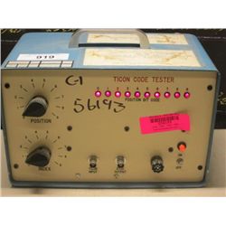 TICON CODE TESTER (print sequence:) 56193